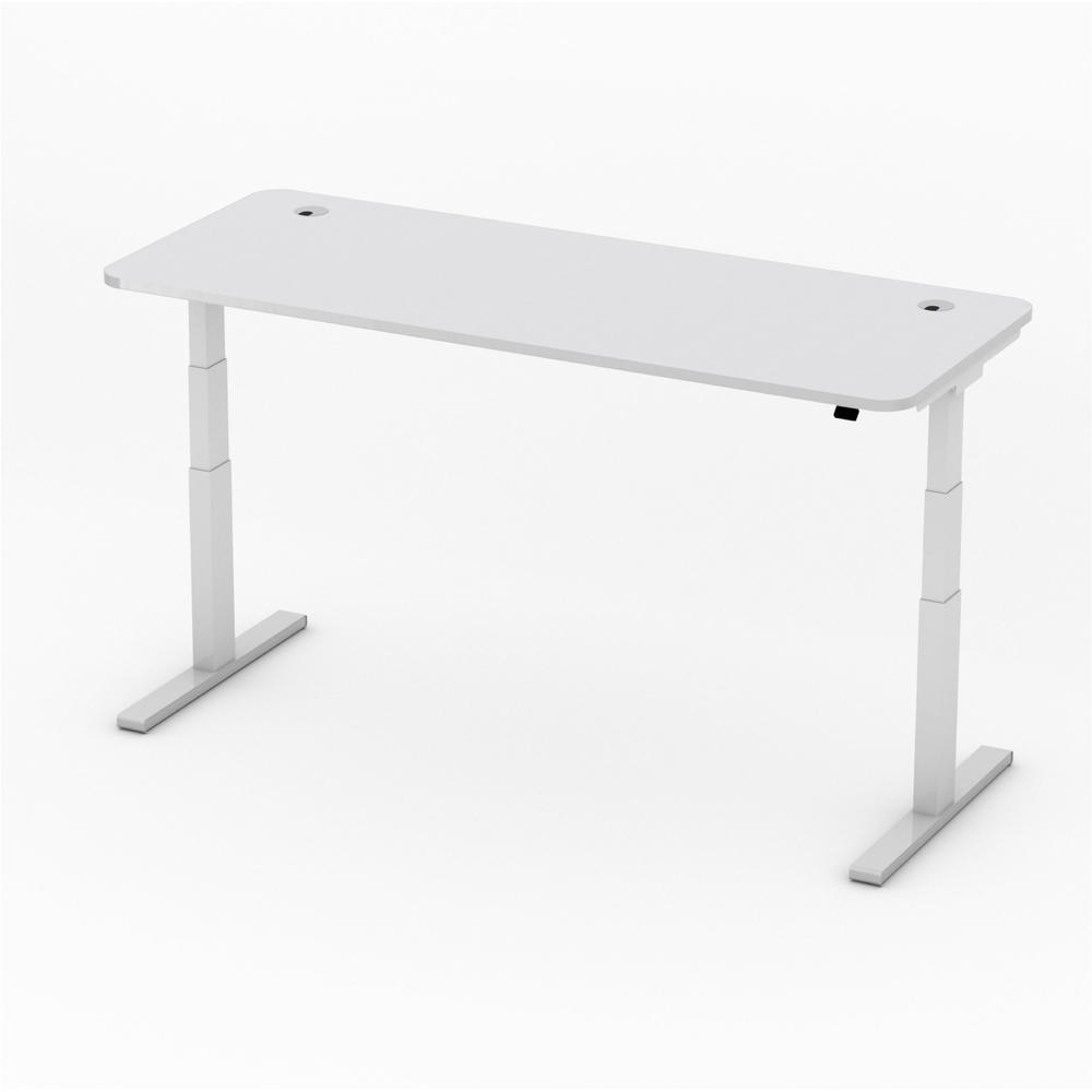 Verstelbare bureau iMODUL | lichtgrijs | 2000 | rechthoek