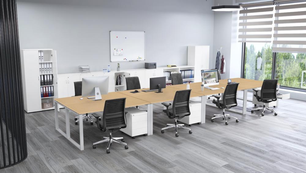 Vergader- en conferentietafels CELSUS | esdoorndecor | 1600 | 800 | aluzilver