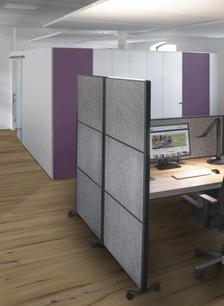 Wandpanelen met zicht- en geluidsbescherming