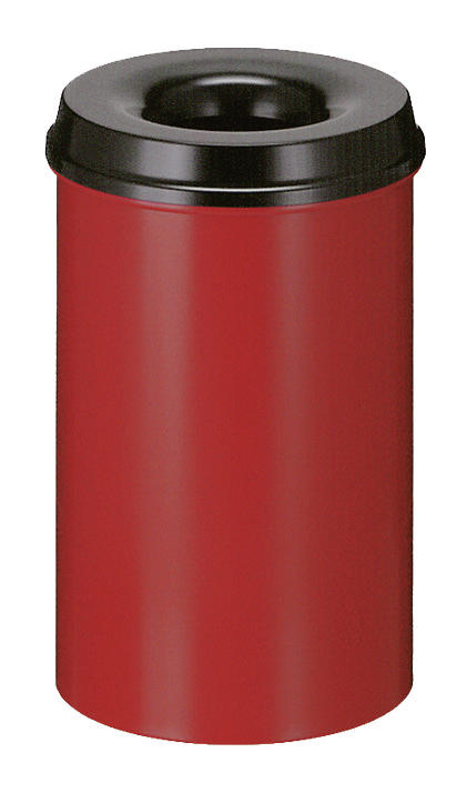 Papiermand met vlamdover, 20 liter | rood | 20,00