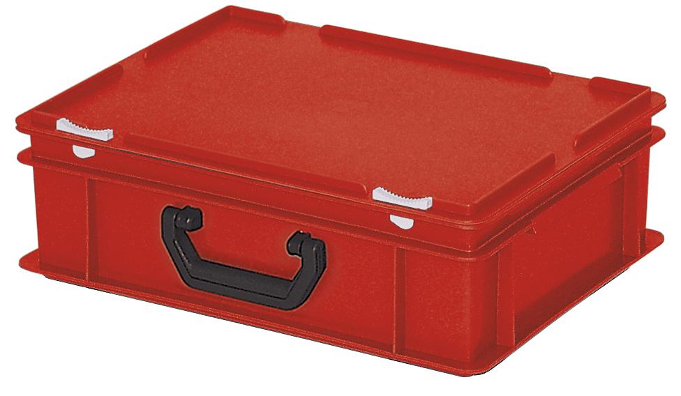 Eurokoffer | rood | B 300 x H 130 x L 400 mm | 11,00