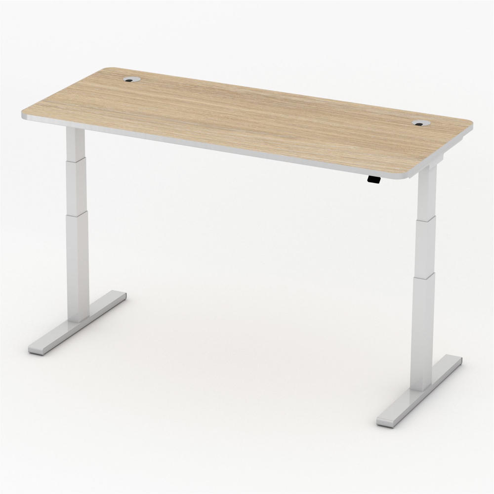 Hoogteverstelbare bureau iMODUL | licht eik | 1800 | rechthoek
