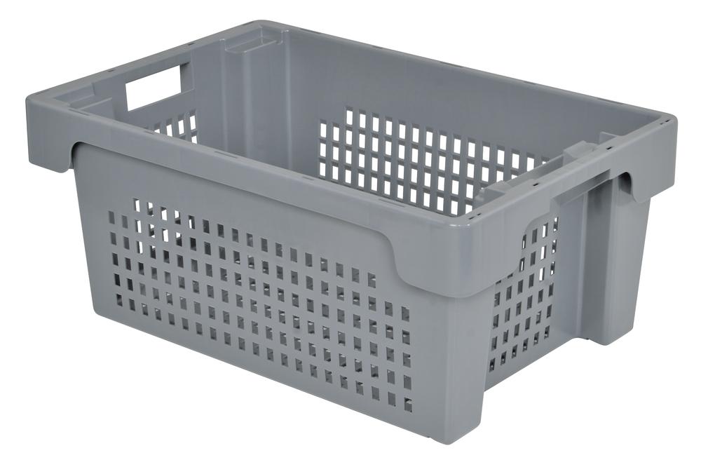 Eurobak | grijs | 250 | bodem en wanden geperforeerd | 40,00