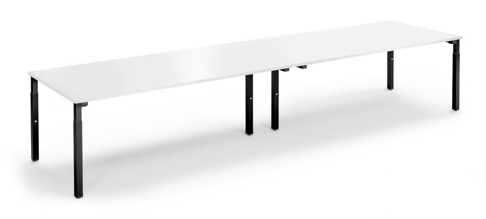 Conferentietafel-Systeem MODUL | wit | 4000 | 1000 | zwart RAL 9005