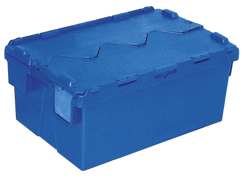Herbruikbare eurobak met klapdeksel | B 400 x H 265 x L 600 mm | 48,00