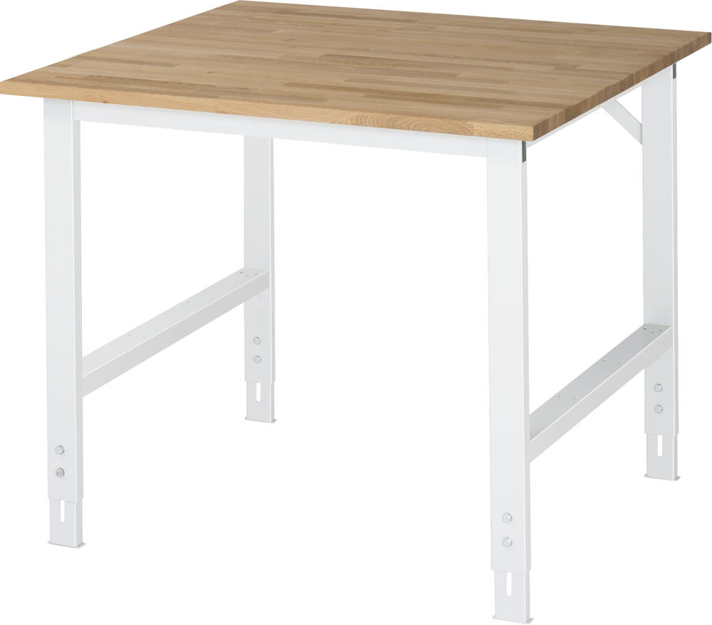 Werktafel SYSTEM VK3060, onderstel 2 | 1000 | 1000 | Basic tafel | massief-beuken-blad