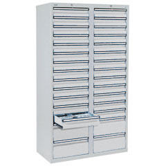 Dossierkast SYSTEM DTS 410 | lichtgrijs RAL 7035 | 1800 | 1000 | 30 lades