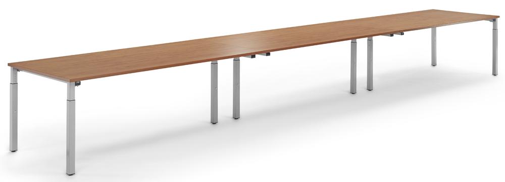 Conferentietafel-Systeem MODUL | calvados | 4800 | 1600 | aluzilver RAL 9006