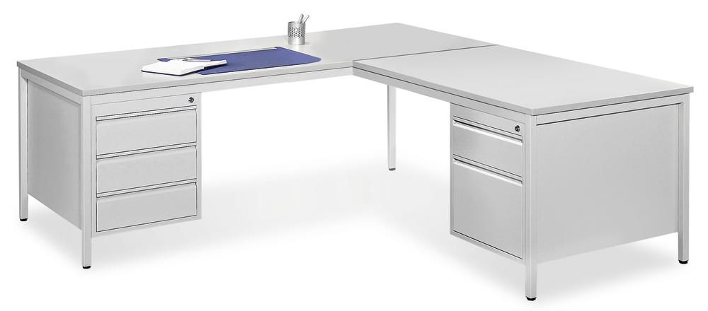 XXL hoekbureautafel BASE LINE met hangcontainers