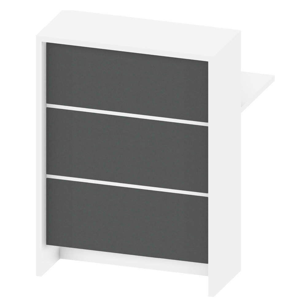 Balie-element ELINUS | antraciet | 1085 | 800 | Balie-element recht