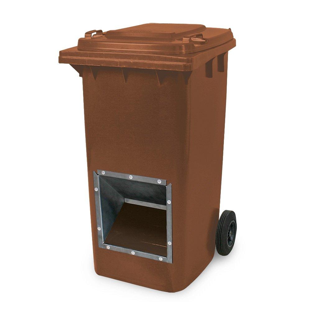 Strooimateriaalbak, inhoud 240 liter, bruin | bruin