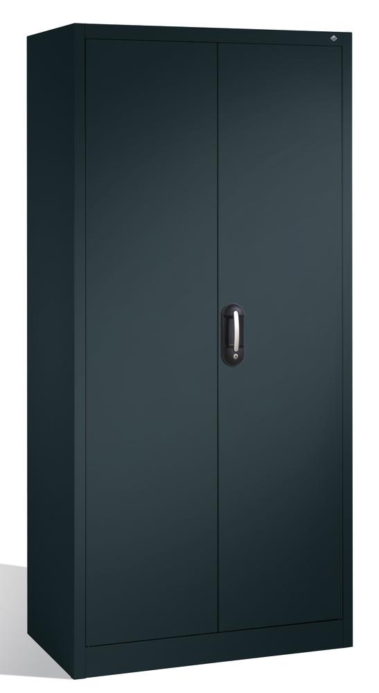 Kantoorkast met draaideuren, staal ERGO LOCK 4 | antraciet RAL 7021 | 930 | 500 | antraciet RAL 7021
