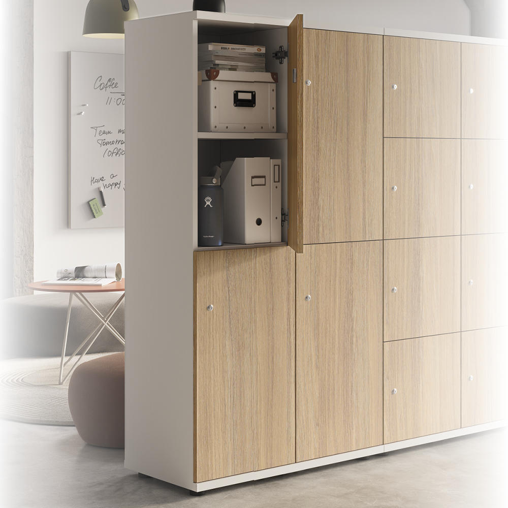 Schließfachschrank OFFICE-LINE mit 2x2 Türen