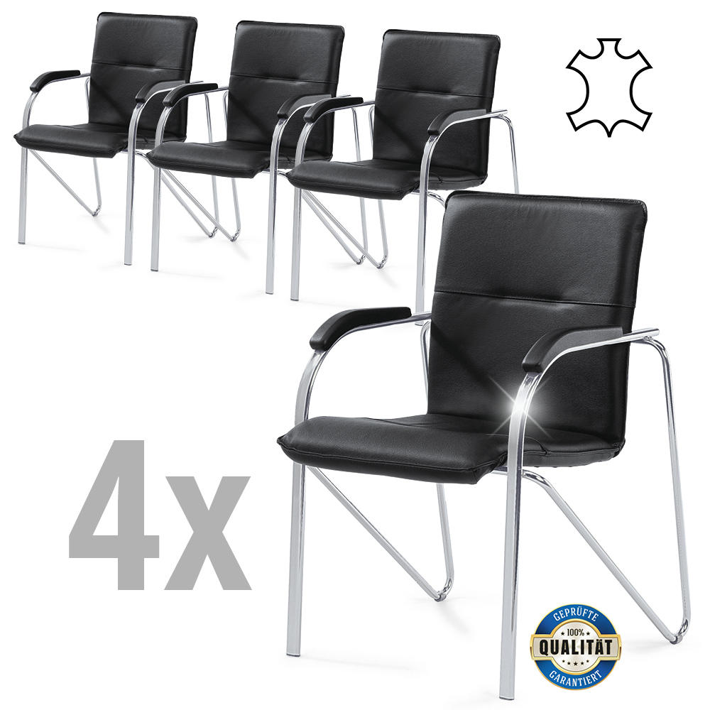 SET van 4 bezoekersstoelen ARKAS
