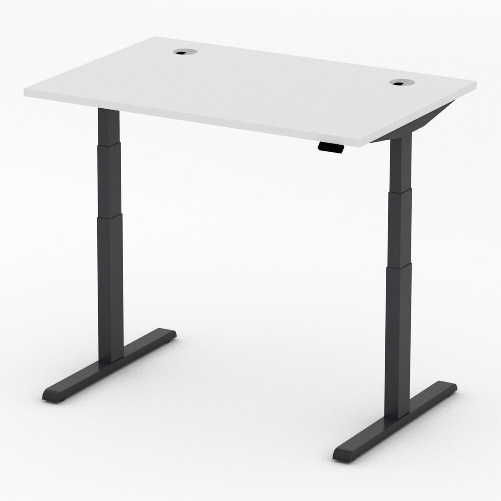 Verstelbare bureaus PRO MULTI MODUL | lichtgrijs | 1200 | zwart