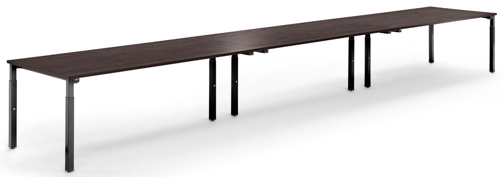 Conferentietafel-Systeem MODUL | wenge | 6000 | 1000 | zwart RAL 9005