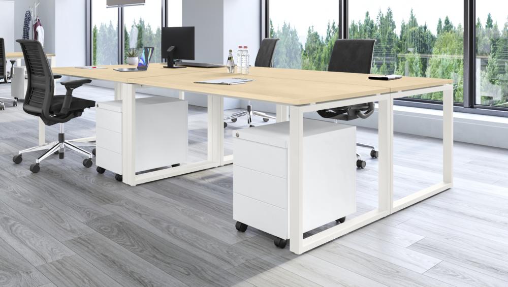 Vergader- en conferentietafels CELSUS | esdoorndecor | 1400 | 700 | wit