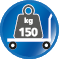 Belastbar bis 150 kg Belastbar bis 150 kg