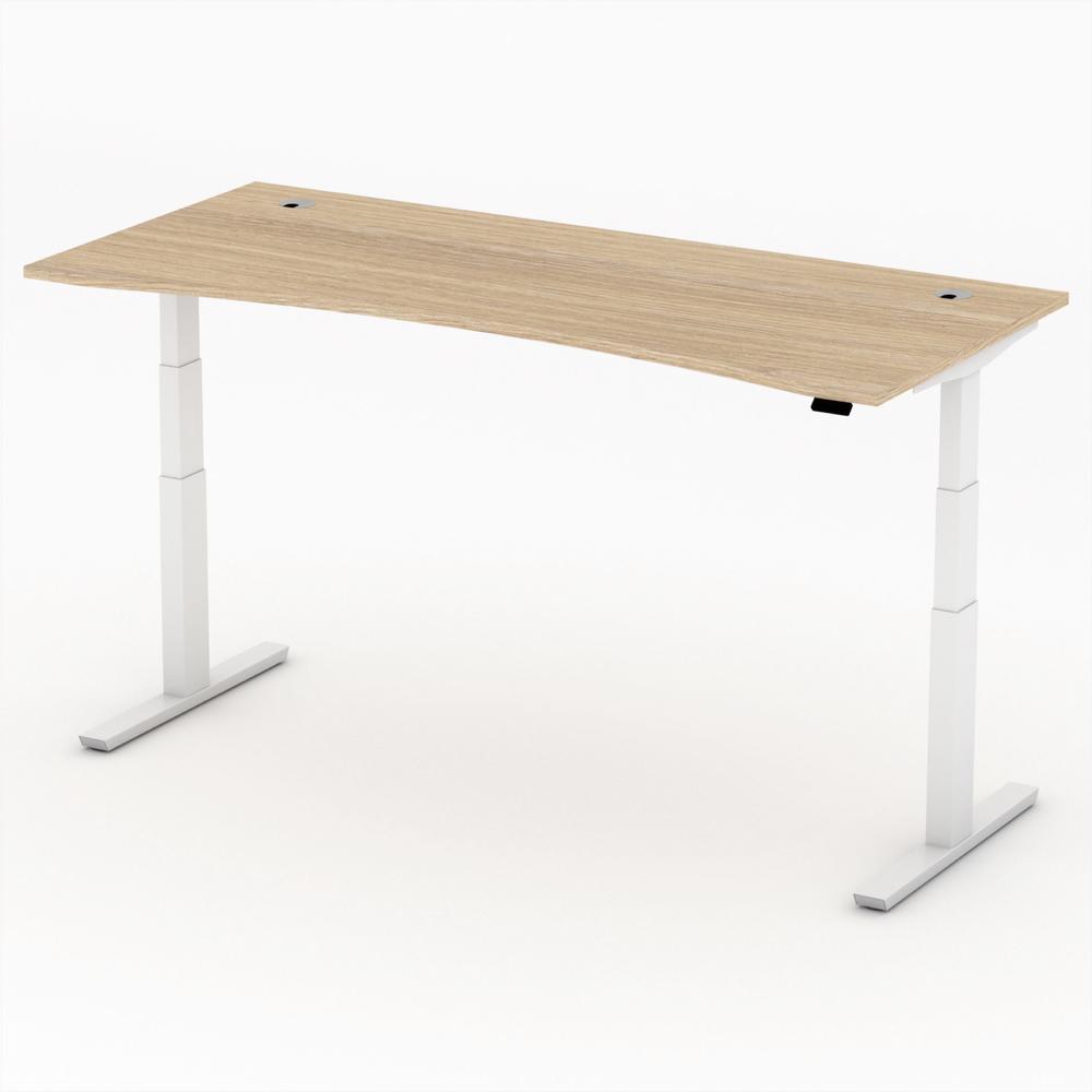 Zit-/stabureautafel cockpit PROFI MODUL | licht eik | 2000 | wit