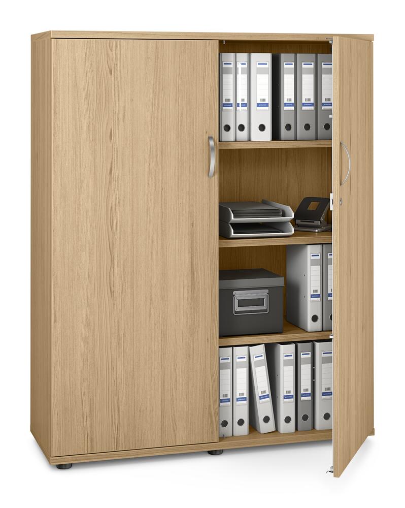 Draaideurkast PROFI MODUL | licht eik | 1200 | Deurstop midden | 1500 mm (4 OH)