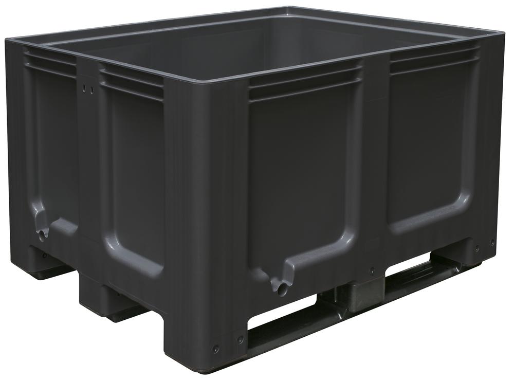 Transportbak, groot | antraciet | 3 skids, bodem en wanden gesloten | 610,00