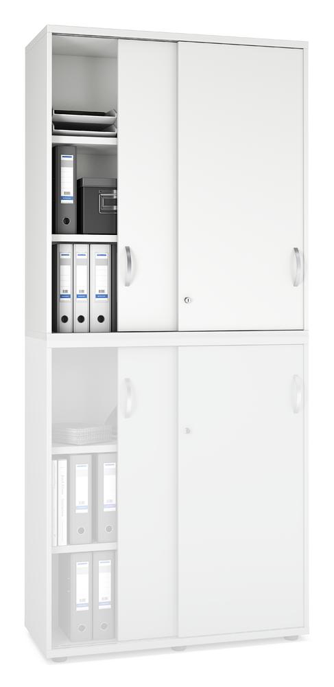 Opzetschuifdeurkast PROFI MODUL | wit | 1000