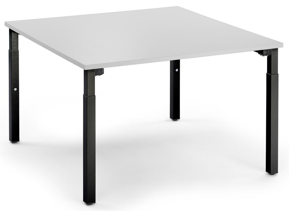 Conferentietafel-Systeem MODUL | lichtgrijs | 1200 | 1200 | zwart RAL 9005