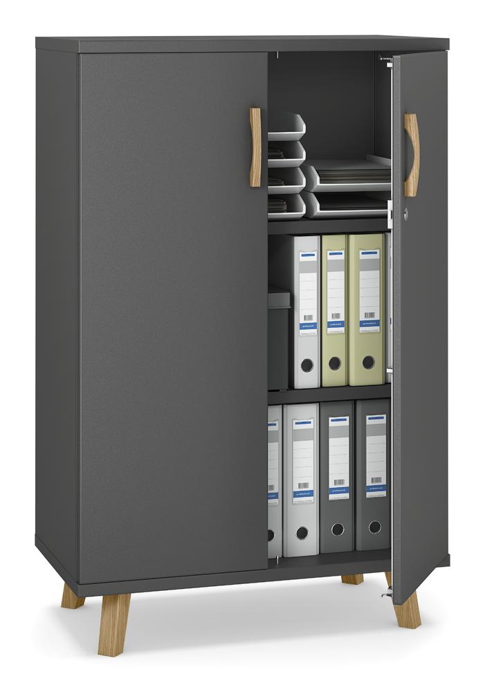 Draaideurkasten SMART MODUL | antraciet | 800 | 1245 mm (3 OH)