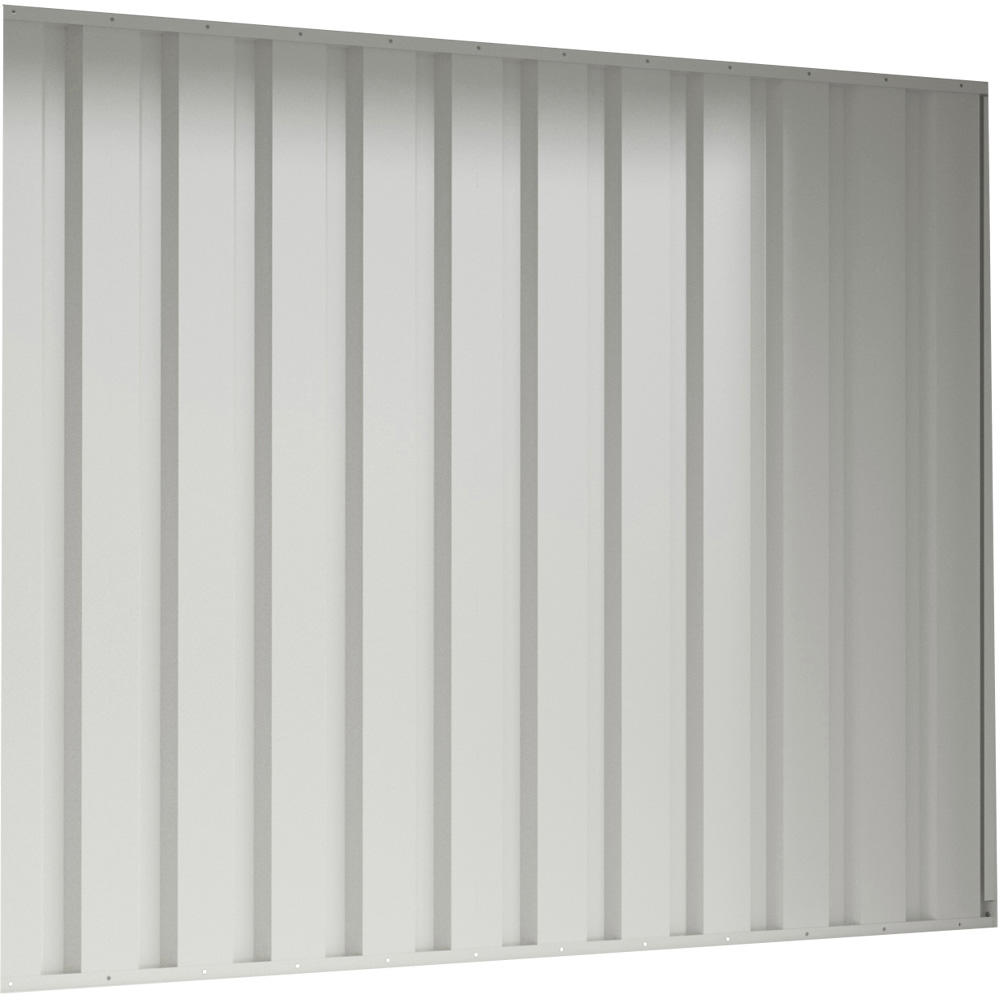 Achterwand voor overkapping Leipzig | grijswit RAL 9002 | 2870