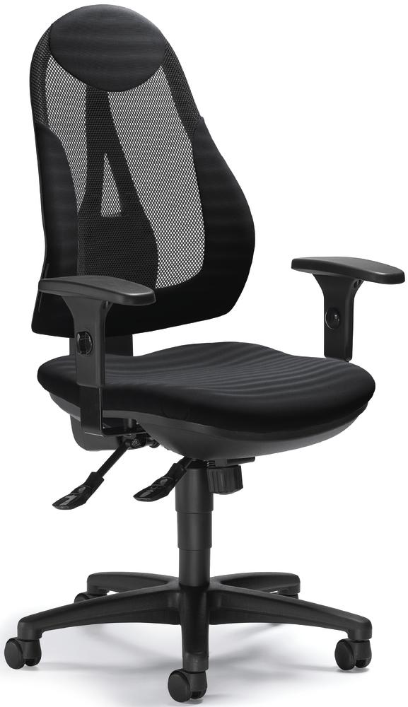 Bureaustoelen COMFORT NET PLUS met armleggers | verstelbare armleggers