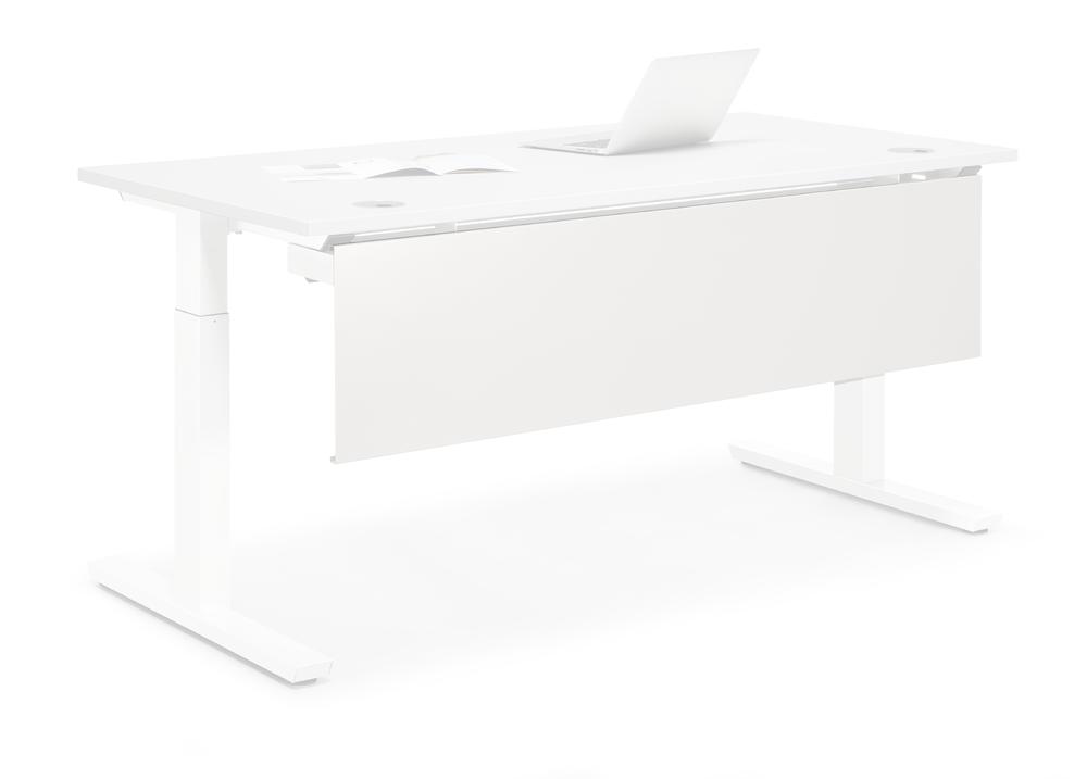 Knieschot 1800 PROFI MODUL | wit RAL 9016 | voor tafelbreedte 1800 mm