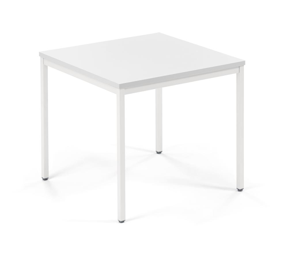 Konferenztisch MULTI MODUL | wit | 800 | 800 | wit RAL 9016 | vierkant