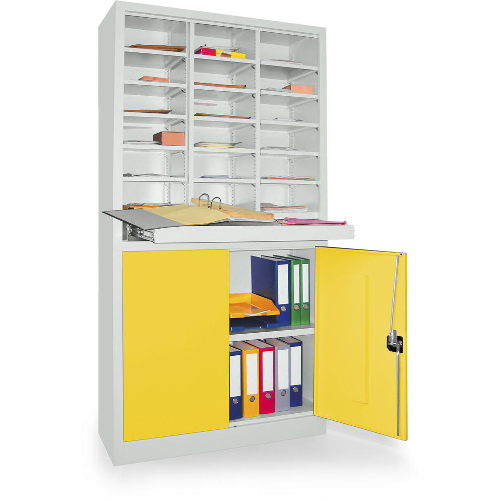 Opbergrek met kast | zinkgeel RAL 1018