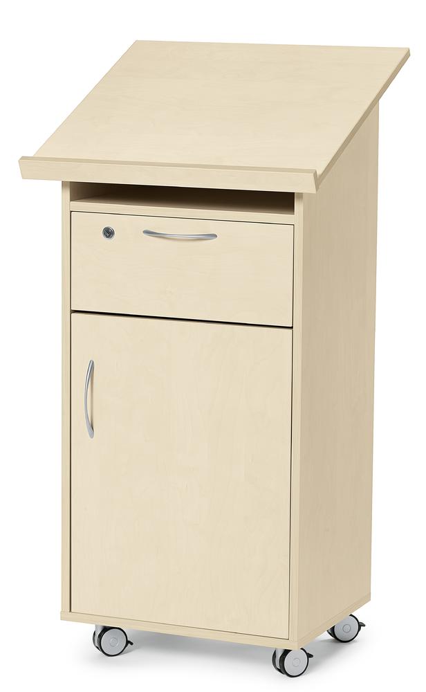 Lessenaar LAUDATUS met deuren | esdoorndecor | met lade en deur