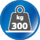 Belastbaar tot 300 kg Belastbaar tot 300 kg