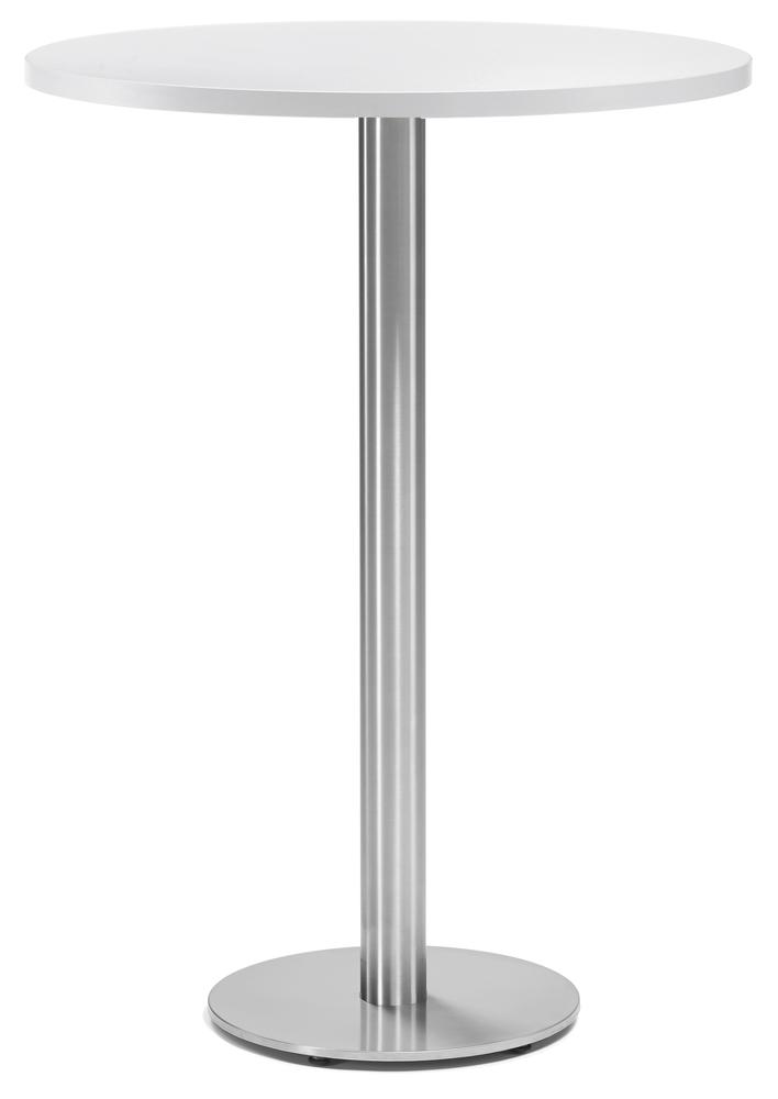 Cafetaria-/statafelsysteem PARMA rond | wit | 1125 | gepolijst