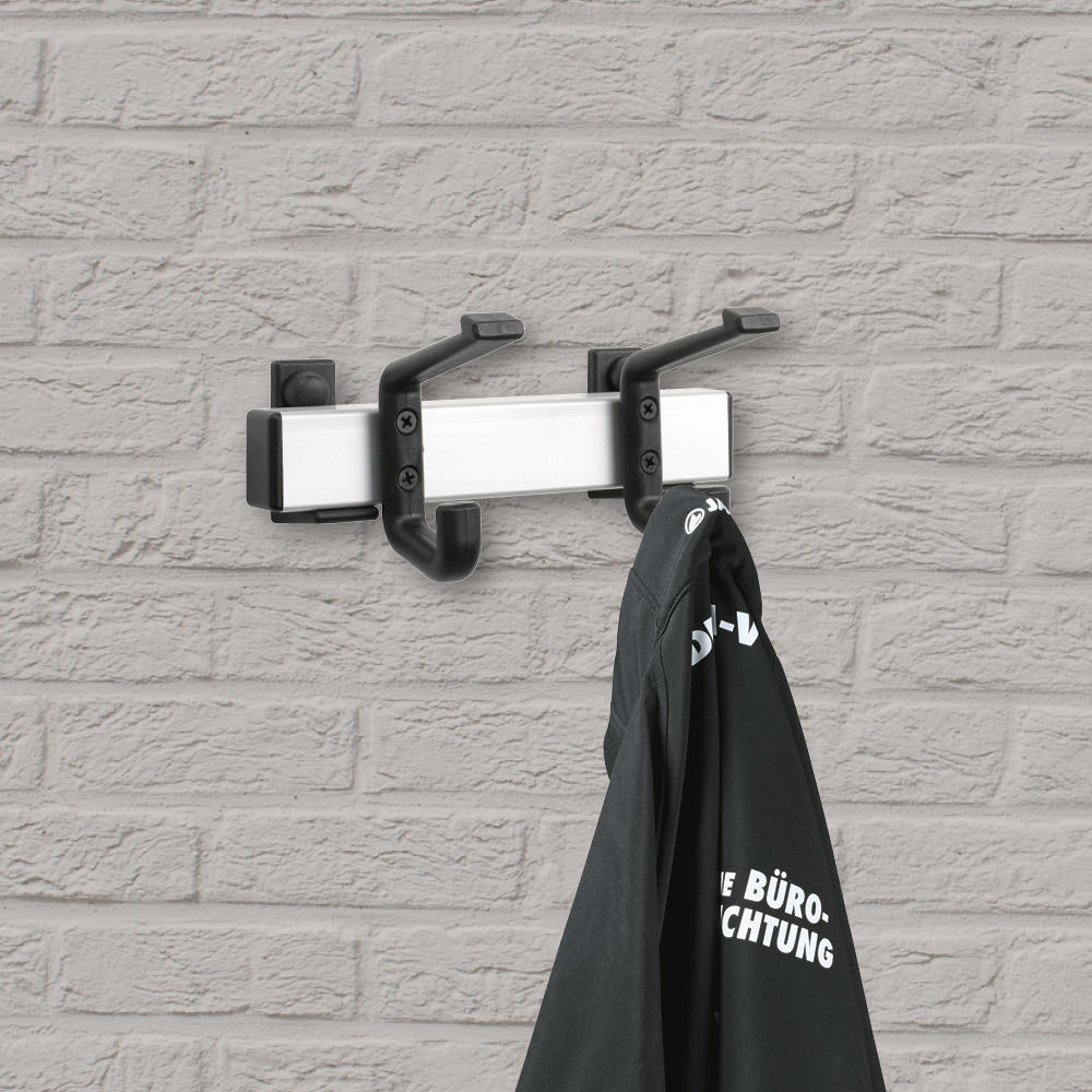 Wandgarderobe met 2 hoeden- en jashaken