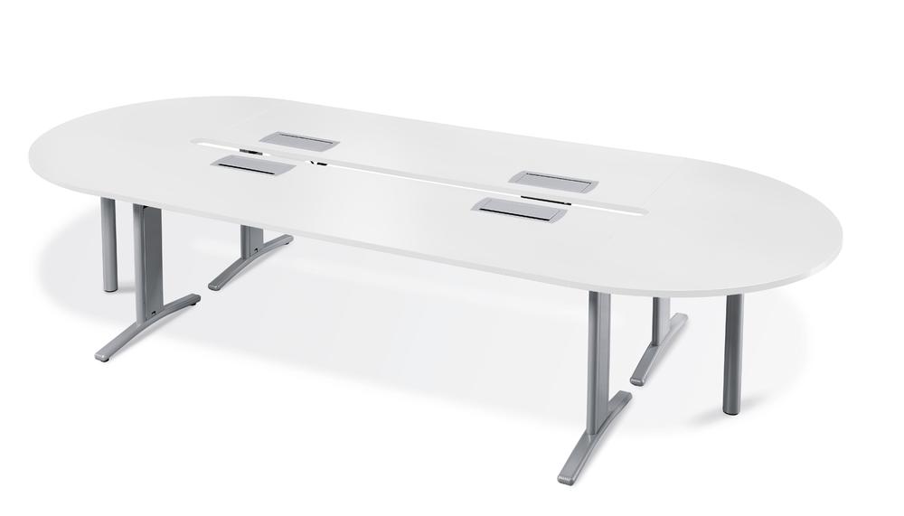 Conferentietafel OVO | wit | 3500