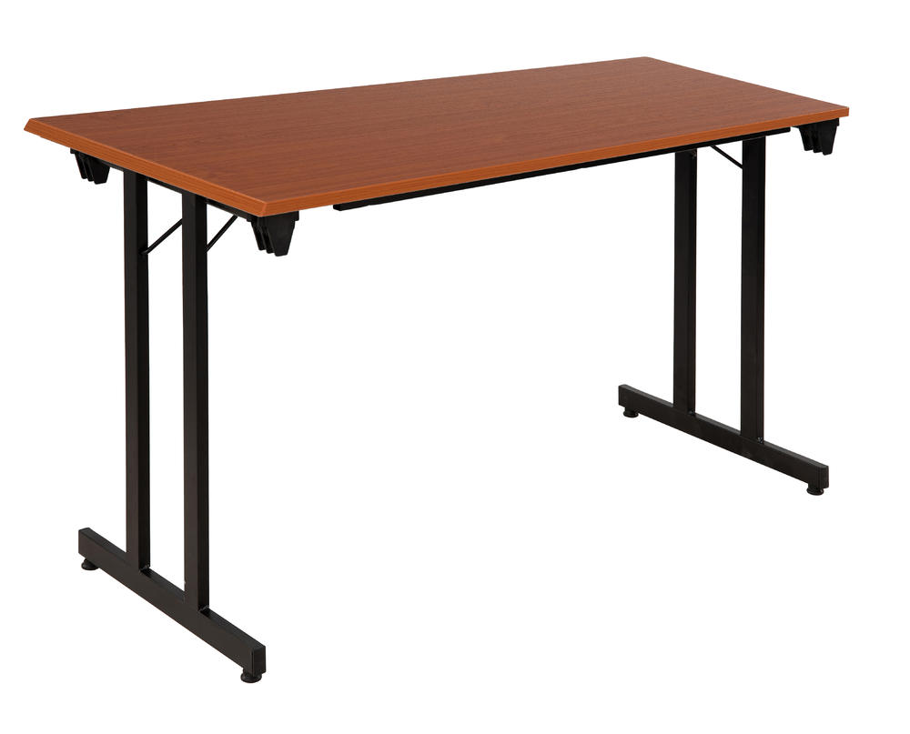 Klaptafel met vierkante buis | kers | 1400 | 700 | zwart