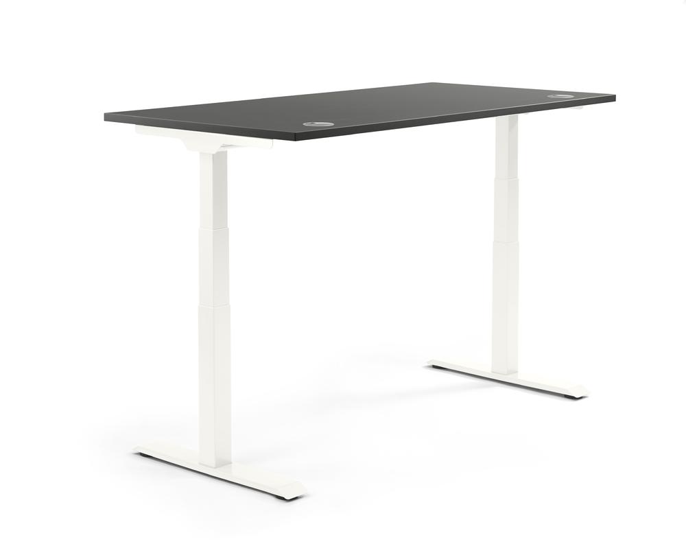 Verstelbare bureau FLEX MODUL | antraciet | 2000 | wit