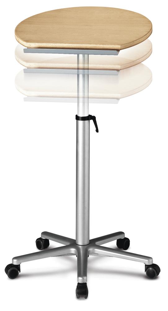 Ergonomische lessenaar met wielen | beukdecor