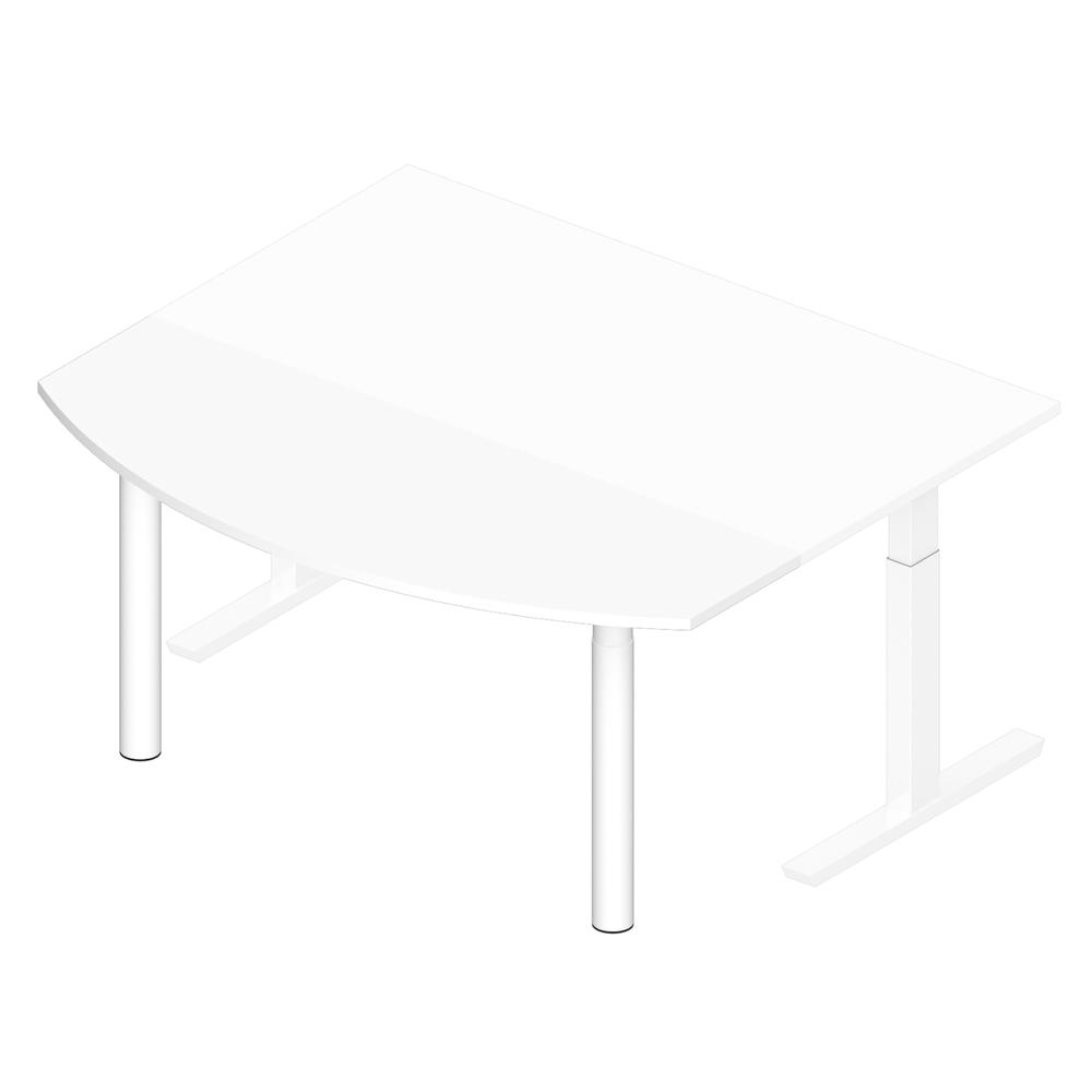 Aanbouwblad afgerond PROFI MODUL | wit | wit RAL 9016