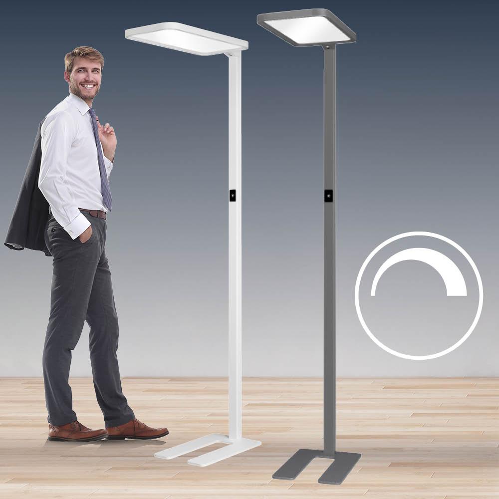 LED-stalamp aluminium, wit or antraciet