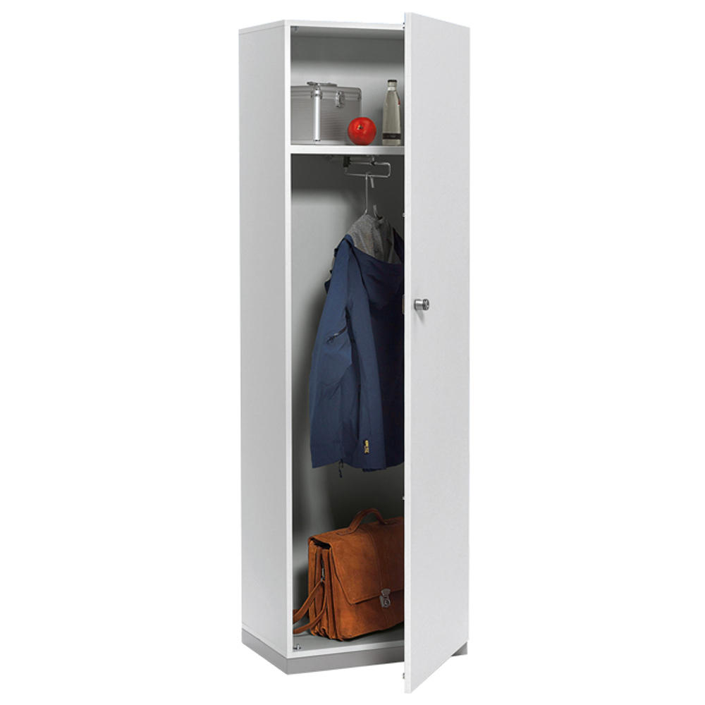 Kastsysteem PROFI MODUL | lichtgrijs | 600 | Garderobekast aanslag rechts | 1860 mm (5 OH)