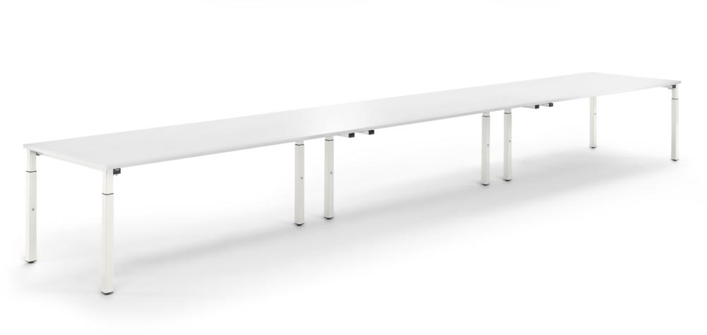 Konferenztisch System MODUL | wit | 6000 | 1000 | wit RAL 9016