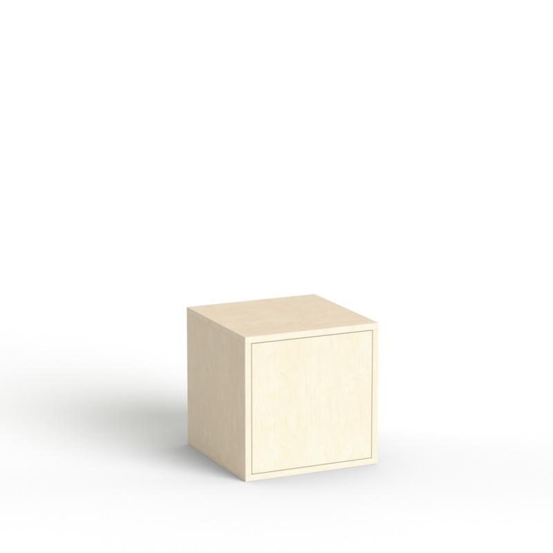 Muurkast met drukdeuropener, gemonteerd | esdoorndecor | deuropener duwen