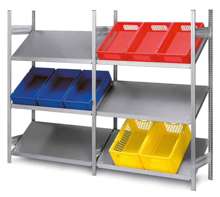 Complete set klikrek met schuine legborden