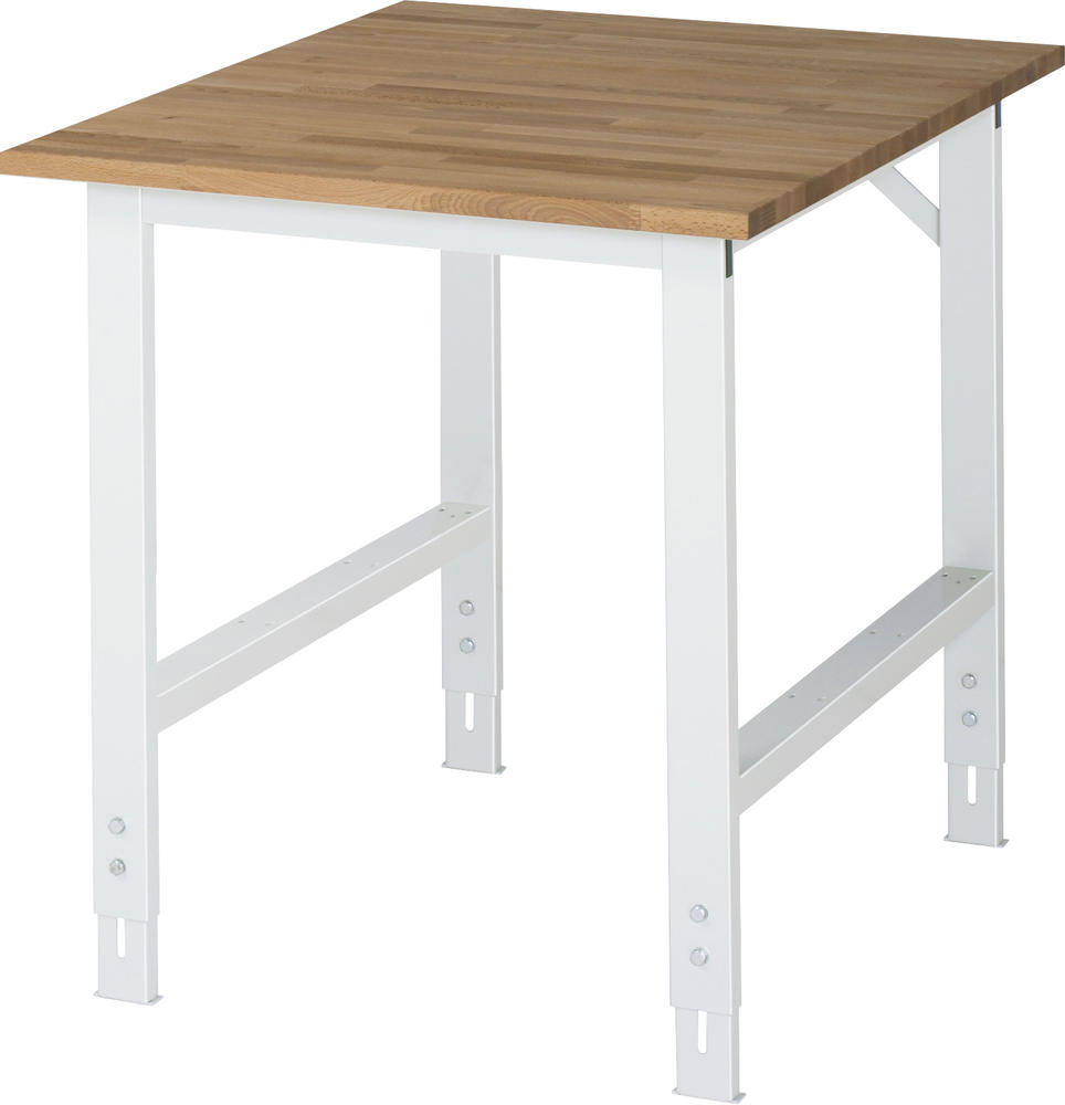 Werktafel SYSTEM VK3060, onderstel 2 | 750 | 1000 | Basic tafel | massief-beuken-blad