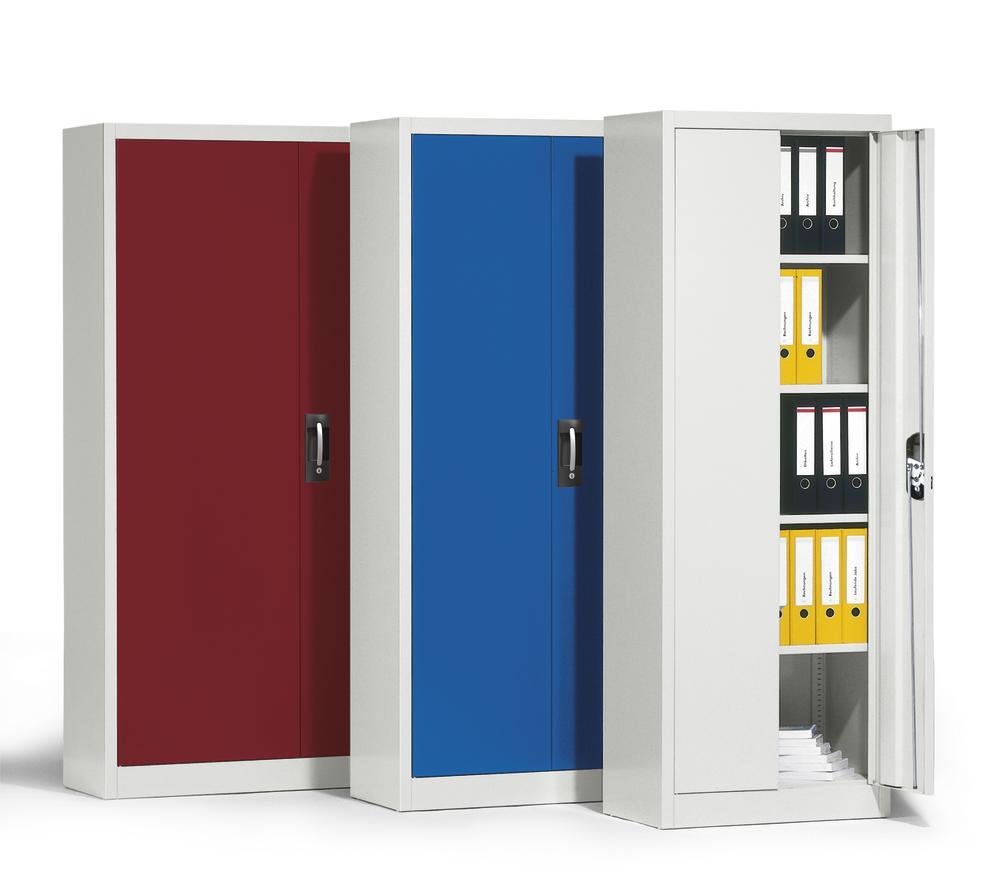 Metalen draaideurkasten serie ERGO-LOCK, corpus lichtgrijs RAL 7035