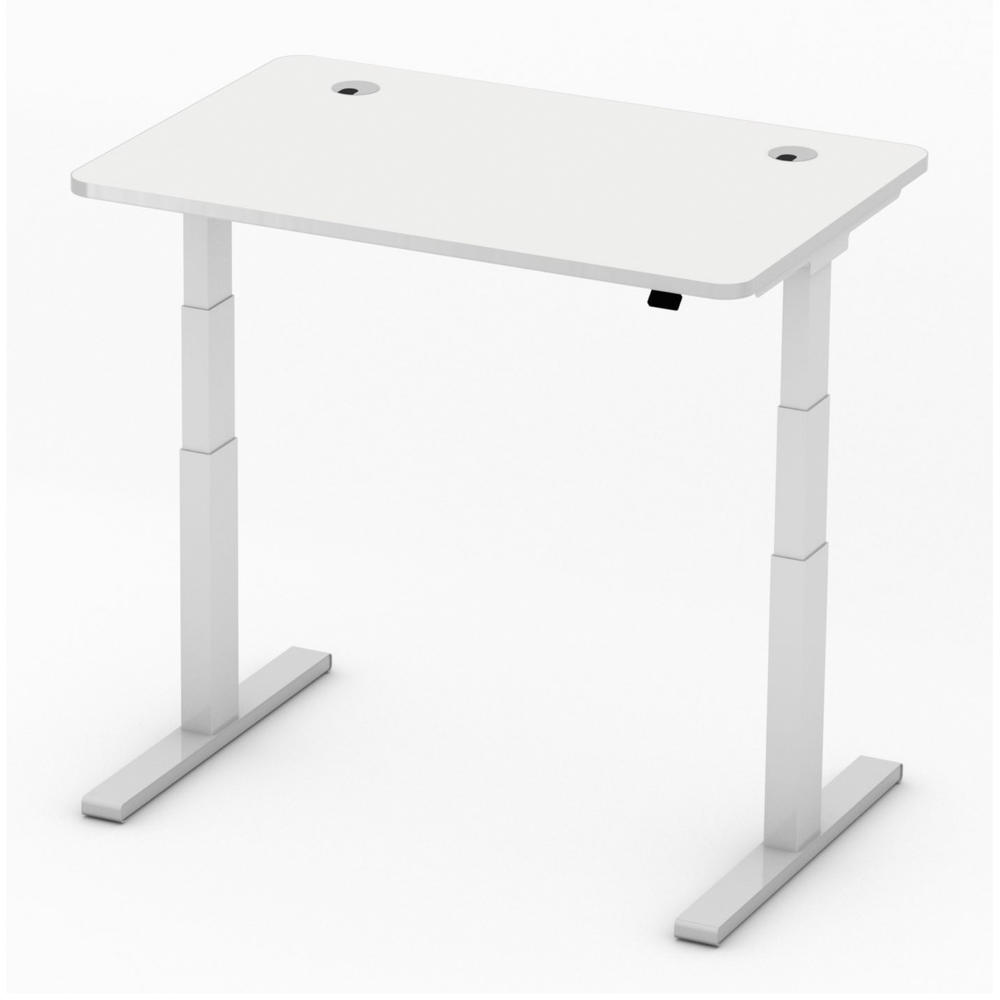 Hoogteverstelbare bureau iMODUL | wit | 1200 | rechthoek